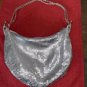 ALDO Silver Chainmail Evening Bag